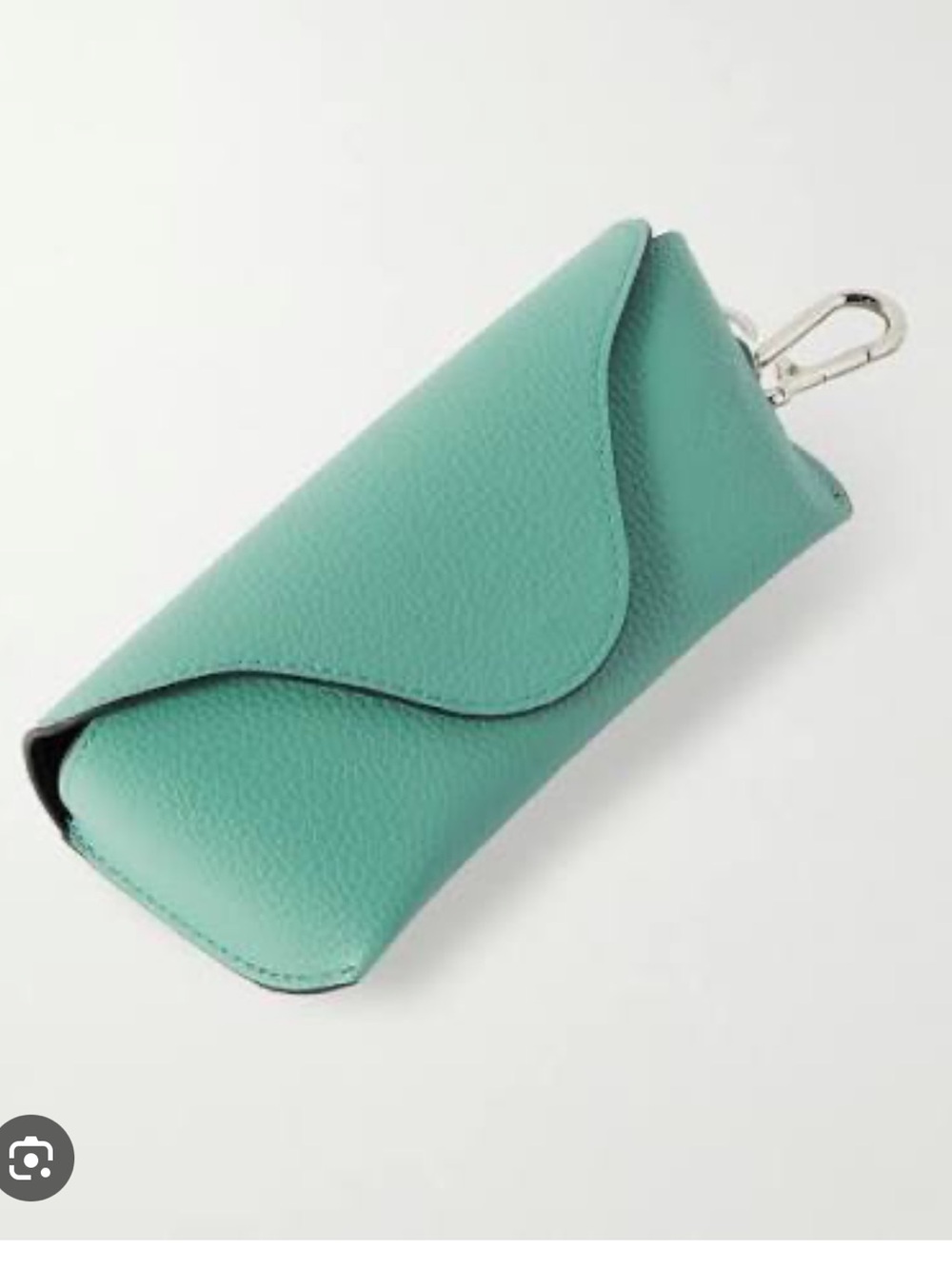 LOEWE Leather Sunglasses Case in Aqua Blue, NWOT